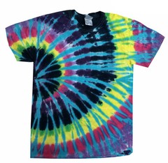 Flashback Tie Dye T-Shirts Kids & Adult 100% Pre-Shrunk Cotton Short Sleeve