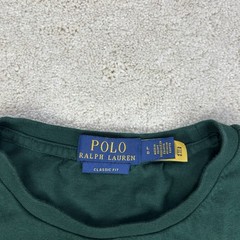 POLO Ralph Lauren Men’s Classic Fit Holiday Ski Polo Bear Dark Green T Shirt L