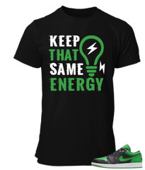 Tee to match Air Jordan 1 Low Lucky Green Energy