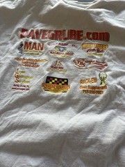 Mens Gildan Dave Grube “Mongoose Chasis” Cream Graphic Print Racing Tee Size XXL