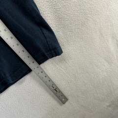Uniqlo Blank Shirt Men’s medium Blue Navy Crewneck Heavyweight Thick Collar Crew