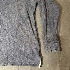 RedHead Thermal Shirt Mens Large Navy Blue Waffle Knit Cotton Henley Neck Casual