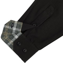 Santa Cruz Skateboard Longsleeve Button Up Shirt Screaming Hand Utility Black
