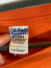 Eastern Performance Cycles Adult Large Orange Logo Pullover Tee Mens.