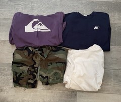Y2K Streetwear Clothing Bundle Lot Nike Dunks Levi’s Quiksilver Volcom Mens M-XL