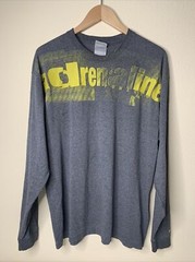 Vintage Nike Adrenaline Shirt Mens Sz L Gray Tag Sports Art Tee USA Y2K