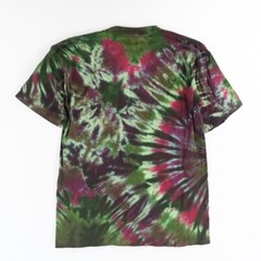 NWOT Single Stitch T-Shirt Blank Hand Tie Dyed Wheel Multi S/S Hering Sz. M 37′