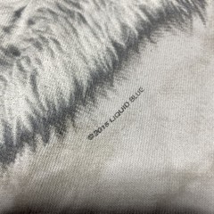 Liquid Blue T Shirt Mens Extra Large Gray Wolf Gorpcore Nature Tie Dye Grunge XL