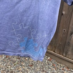 Vintage Google Chrome Extensions Promo T Shirt District Threads Blue Size L