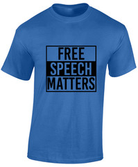FREE SPEECH MATTERS MENS T SHIRT UK UNITED KINGDOM GOVERNMENT POLITICS TOP