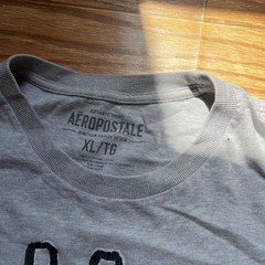Vintage Y2K Aeropostale Gray Graphic Tee XL Streetwear Grunge Skater Shirt