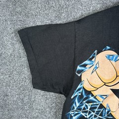Vintage Astro Boy Shirt Mens Medium Black 90s Shattered Glass Cartoon RARE USA