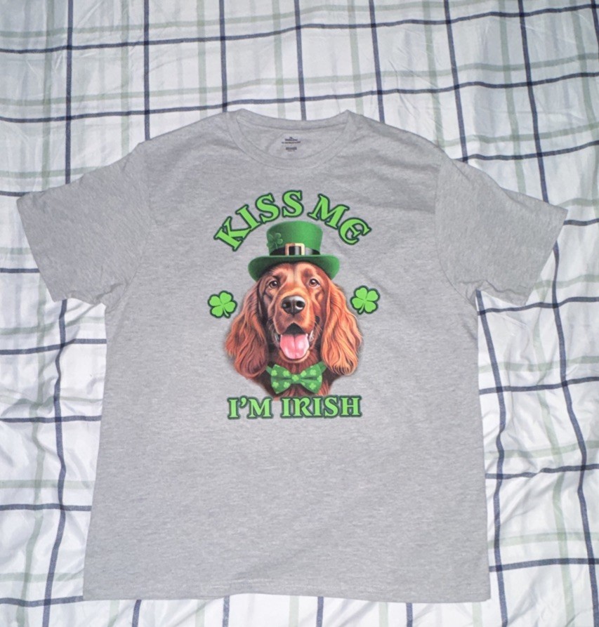 Way To Celebrate St Patrick’s Day T-Shirt Men Light Grey Size L NWOT