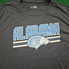 Alabama Crimson Tide Graphic T Shirt Athletic Logo Short Sleeve Men’s Large Gray