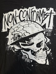Non-conformist CXXII Apparel 2XL Xxl Black T Shirt Jesus Tee Romans 12:2 Skull