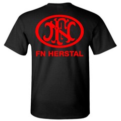 FN Herstal Firearms Guns Men’s Black T-Shirt Size S to 5XL