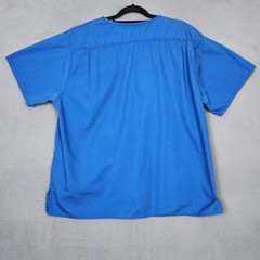 Carhartt Shirt Mens XL Blue Classic Fit Ripstop Scrub Top V Neck Pockets Stretch