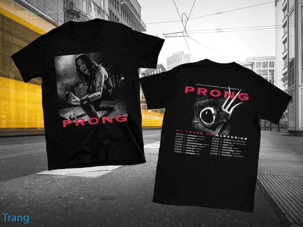 2 sides Prong 2025 Tour 31 Years Of Cleansing Shirt Unisex Black S-5XL