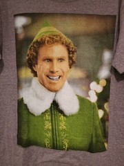 New Elf Buddy Smiling is my Favorite Mens Medium Funny Christmas Movie T-shirt
