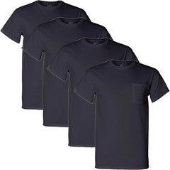 Mens 8-Pack Assorted Pocket Crew T Shirts by Fruit of the Loom Comfortable…
