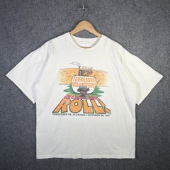 Vintage Tennessee Volunteers Shirt Mens Large White 90s Funny Football College