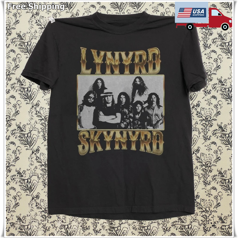 Lynyrd Skynyrd Shirt Vintage Style American Rock Band, Black T-shirt S-5XL
