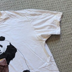 Enjoi Shirt Mens Large White Panda Bottle Graphic Skateboarding Tee USA