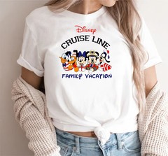 Disney Cruise Line Family Vacation T-Shirt, Mickey And Friends