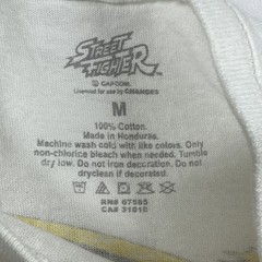 Street Fighter II Graphic T-Shirt White Retro Gaming 1991 Men’s M Double Sided
