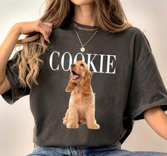 Custom Pets Photo Comfort Tee Personalized Pet Picture Shirt Dog