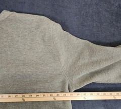 Lee Premium Select XL Gray Sherpa Lined Henley Long Sleeve Pullover 1/4 Snap