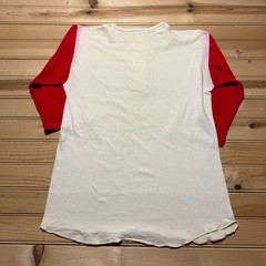 Vintage 80s Albany State University Collegiate Henley Raglan T-Shirt USA Medium