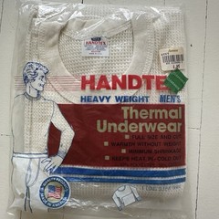 1970s/80s Handtex Vintage Heavyweight Thermal Shirt Waffle Size Medium NOS