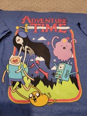 Adventure Time BoxLunch Finn Knit Beanie Hat & Marceline Jake BMO T-Shirt Set L
