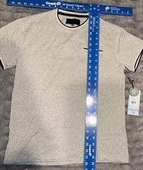 Straight Faded Young Men’s Pocket T-Shirt Small MSRP $72 Gray Grey