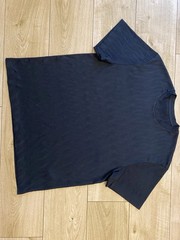 Mens Oversized REISS IVAN Wave-Jacquard T-SHIRT (L)