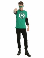 DC Comics Originals Mens Green Lantern Costume Cosplay Classic Logo Shirt New S