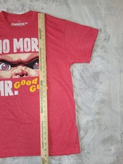 Chucky Mens Size Large No More Mr Nice Guy Child’s Play Red Short Sleeve Tshirt