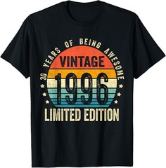 Vintage 1996 30th Birthday Gift Men Women 30 Years Old T-Shirt unisex T-Shirt