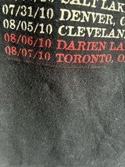 2010 Tim McGraw Southern Voice Tour Black Double-Sided Graphic Tee XL Cotton