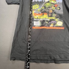 Nintendo Power Magazine Cover Art TMNT III Black Comfort Colors Tee LARGE RARE