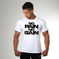 Men Gym Muscle Fitness Sport Bodybuilding Sport T-shirt Tee