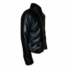 ELEGANT New Men’s Black Shirt 100% Real Lambskin Causal Slim Fit Shirt