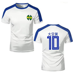 Captain Tsubasa Custom Sports Cosplay Top – Anime Football Jersey Tee