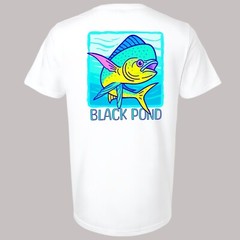 Black Pond Saltwater Series Men’s T-shirt Offshore Fishing Mahi Dorado Dolphin