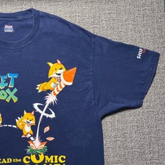 Rare VTG Rocket Fox Bandai Namco Game Promo T Shirt Size XL ShiftyLook Promo