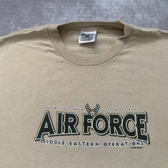 Vintage 7.62 Design Air Force Shirt Size L Eagle Pilot Military Cartoon USA