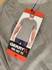 M / MEDIUM – GREY – Gerry Men’s Lightweight Cool Knit Active Gym Tee Shirt