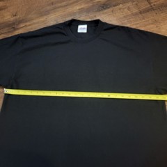 Vintage Hanes Heavyweight 50/50 Blank T Shirt Mens XL Black Short Sleeve 90s Y2K