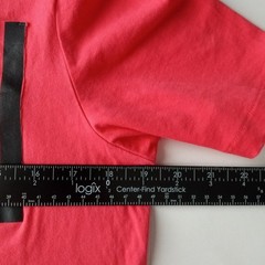Nike M Rio Red Crew Neck T-shirt Bonded Chest Pocket Drop Cut Hem 100% Cotton
